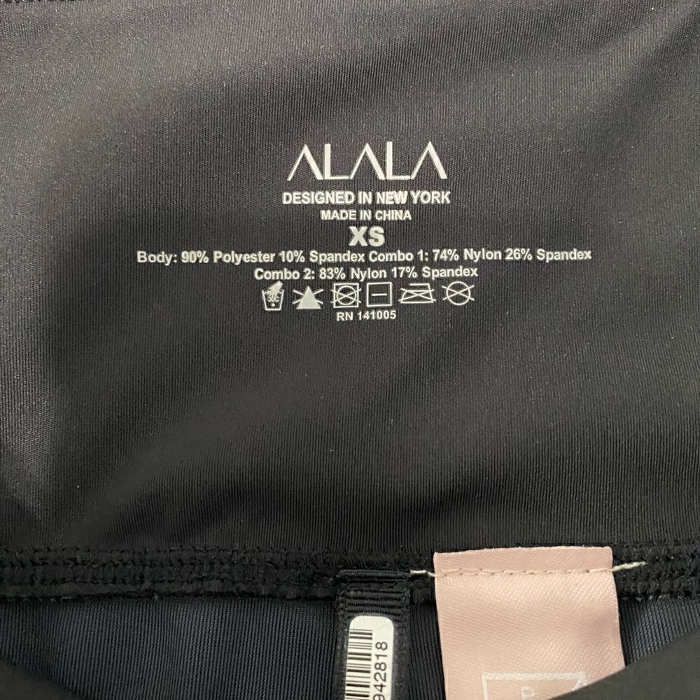 ALALA Velvet Tight Nevy Blue Women Leggings Size XS - Picture 12 of 15